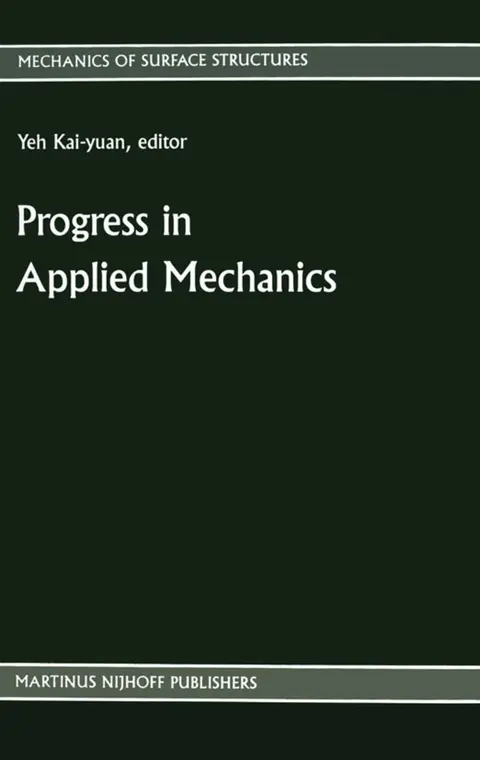Cover of Progress in Applied Mechanics