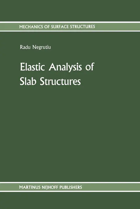Cover of Elastic Analysis of Slab Structures