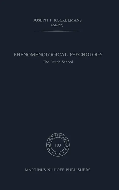 Cover of Phenomenological Psychology