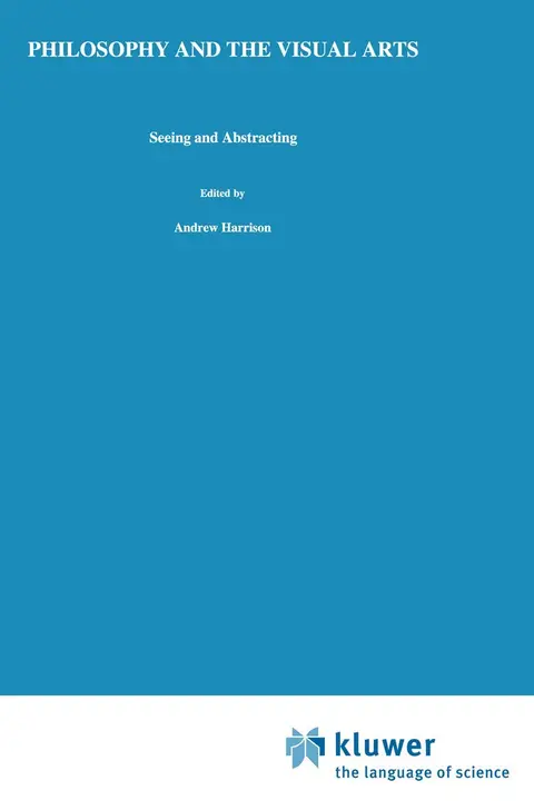 Cover of Philosophy and the Visual Arts