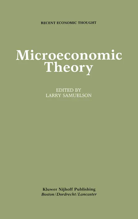 Cover of Microeconomic Theory