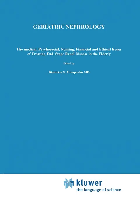 Cover of Geriatric Nephrology