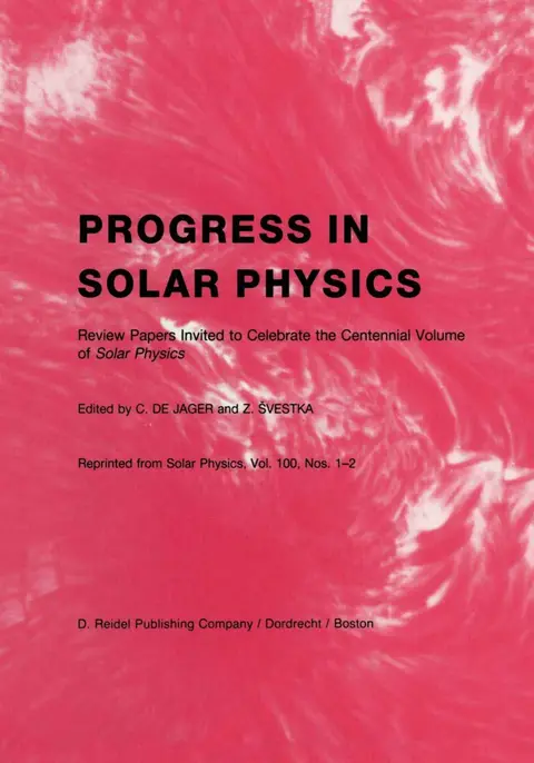 Cover of Progress in Solar Physics