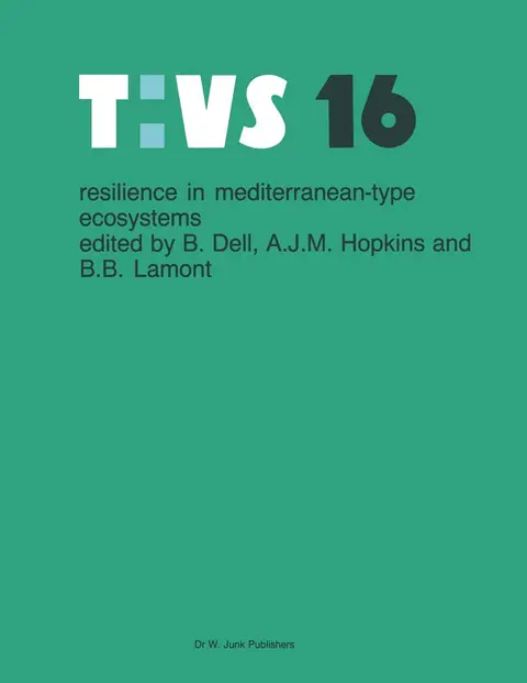 Cover of Resilience in mediterranean-type ecosystems