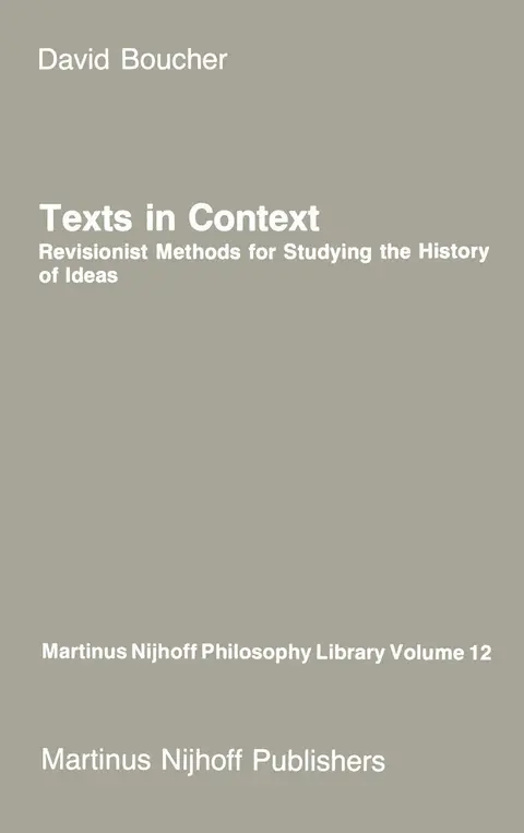 Cover of Texts in Context