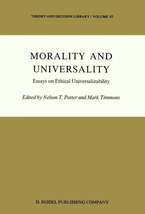 Cover of Morality and Universality