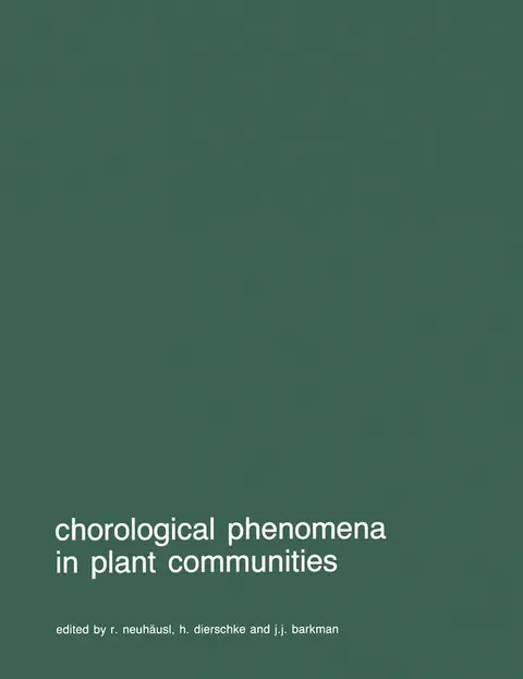 Cover of Chorological phenomena in plant communities