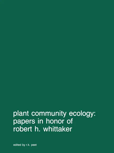Cover of Plant community ecology