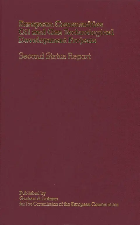 Cover of European Communities Oil and Gas Technological Development Projects
