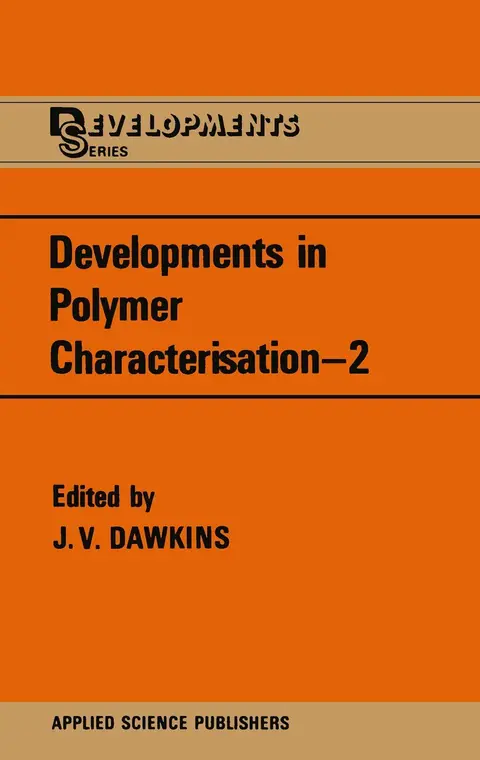 Cover of Developments in Polymer Characterisation