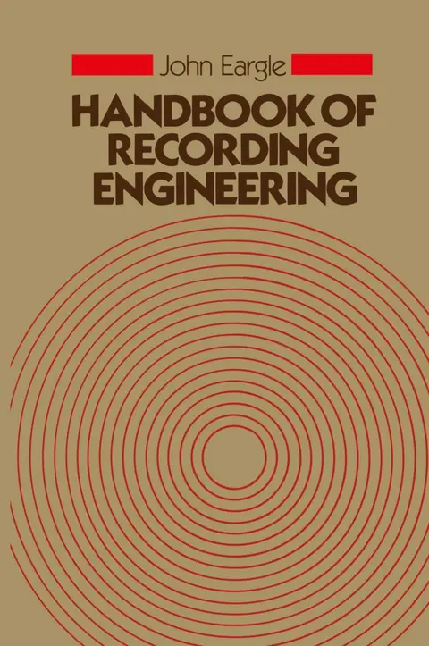 Cover of Handbook of Recording Engineering