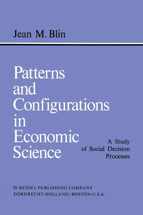 Cover of Patterns and Configurations in Economic Science