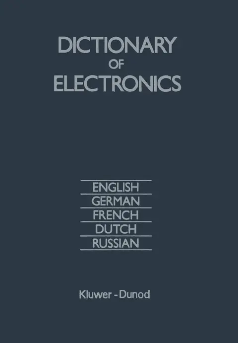 Cover of Dictionary of Electronics