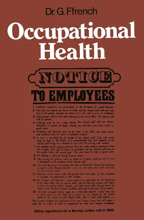 Cover of Occupational Health