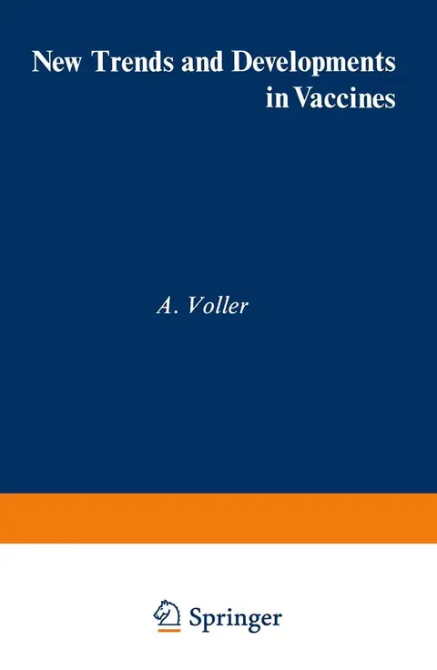 Cover of New Trends and Developments in Vaccines