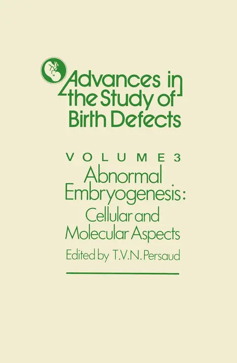 Cover of Abnormal Embryogenesis