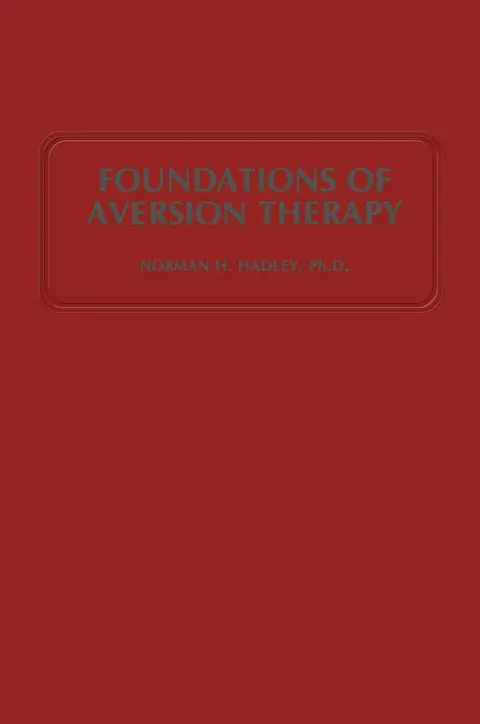 Cover of Foundations of Aversion Therapy