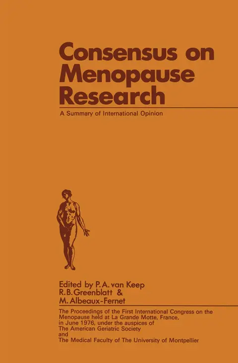 Cover of Consensus on Menopause Research