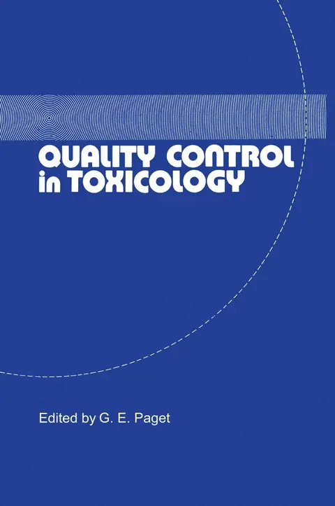 Cover of Quality Control in Toxicology