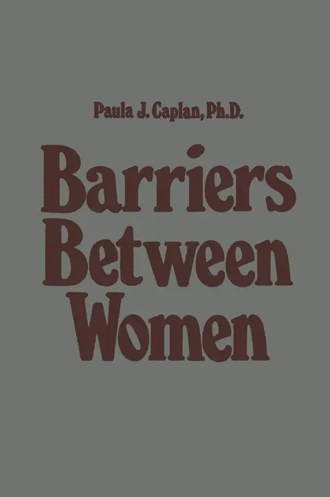 Cover of Barriers Between Women