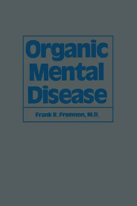Cover of Organic Mental Disease