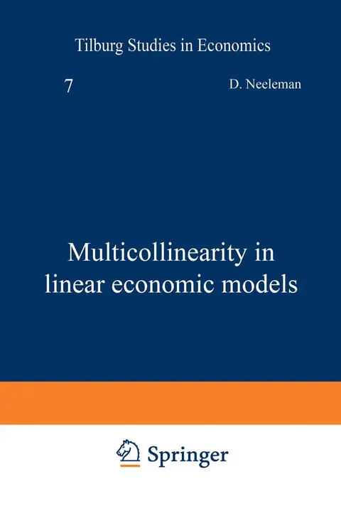 Cover of Multicollinearity in linear economic models