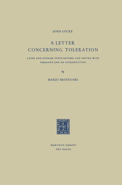Cover of A Letter Concerning Toleration