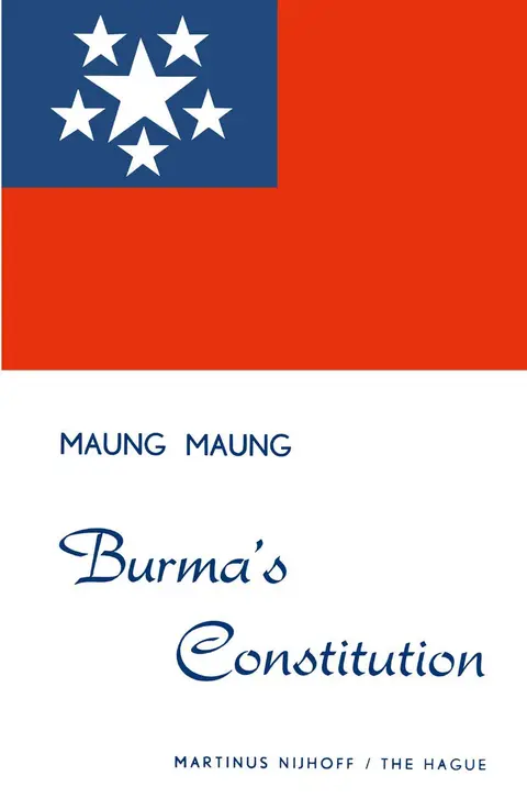 Cover of Burma s Constitution