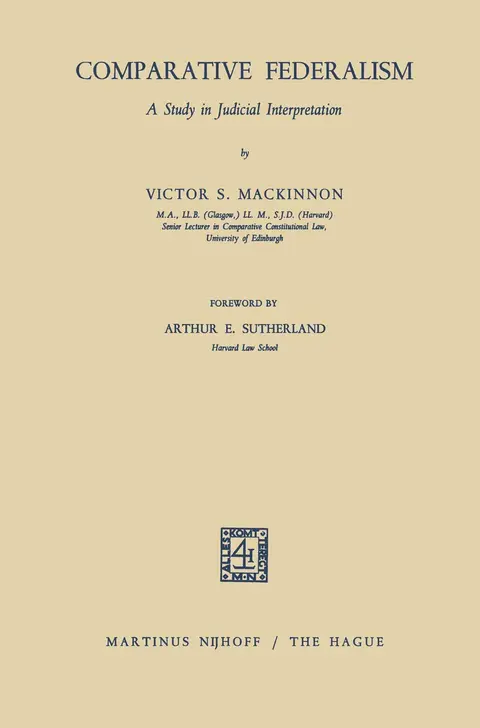 Cover of Comparative Federalism