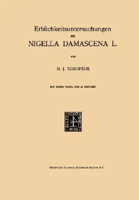 Cover of Erblichkeitsuntersuchungen an Nigella Damascena L.