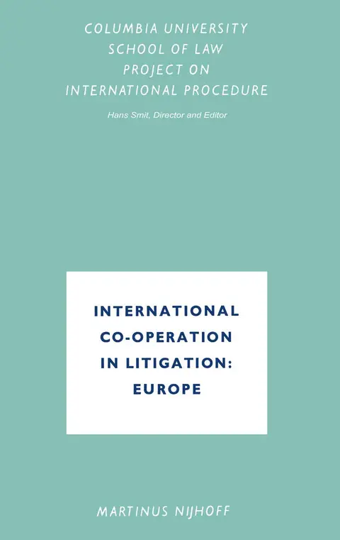 Cover of International Co-Operation in Litigation