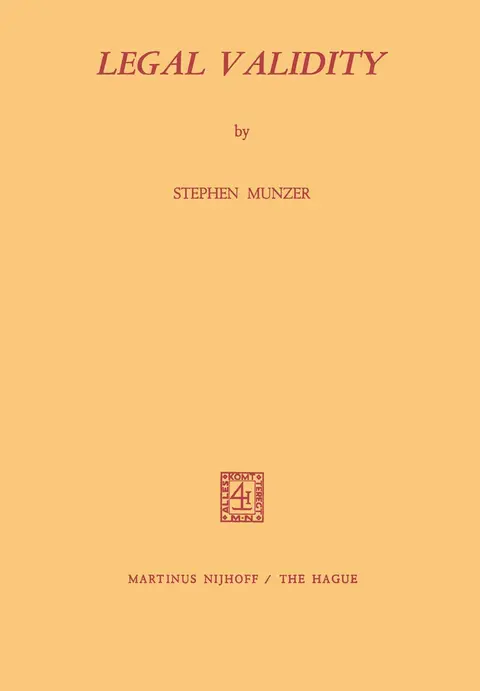 Cover of Legal Validity