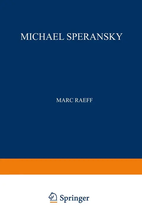 Cover of Michael Speransky