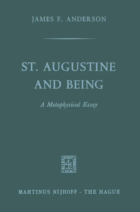 Cover of St. Augustine and being