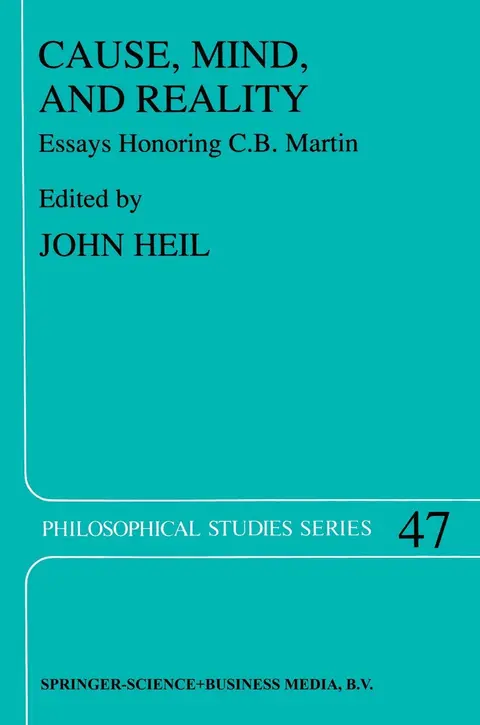 Cover of Cause, Mind, and Reality