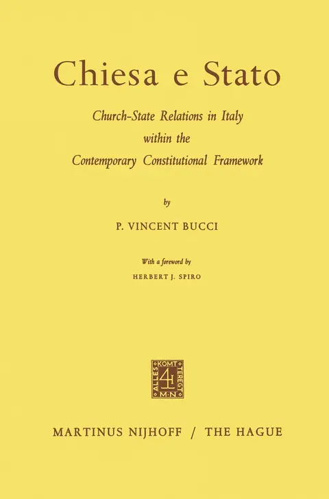 Cover of Chiesa e Stato