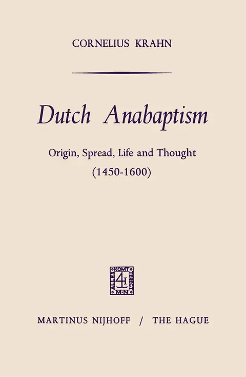 Cover of Dutch Anabaptism