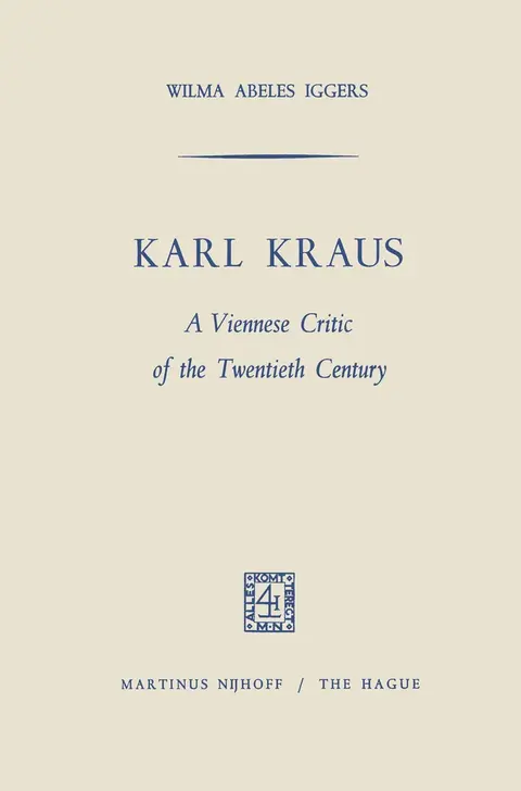 Cover of Karl Kraus