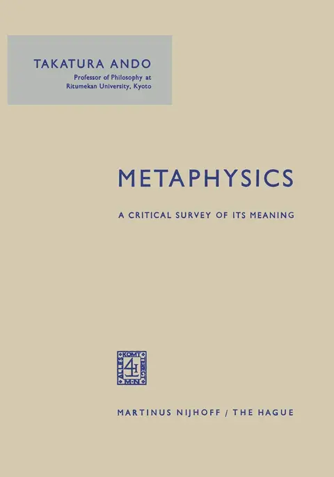 Cover of Metaphysics