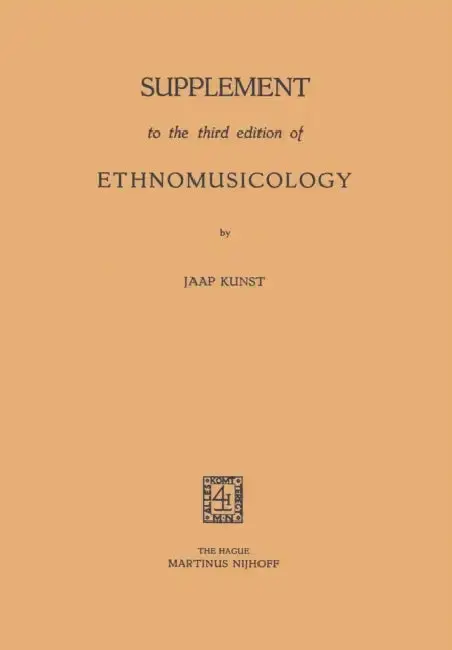 Cover of Supplement to the Third Edition of Ethnomusicology