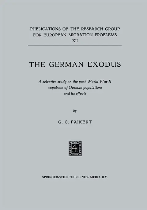 Cover of The German exodus