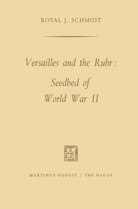 Cover of Versailles and the Ruhr