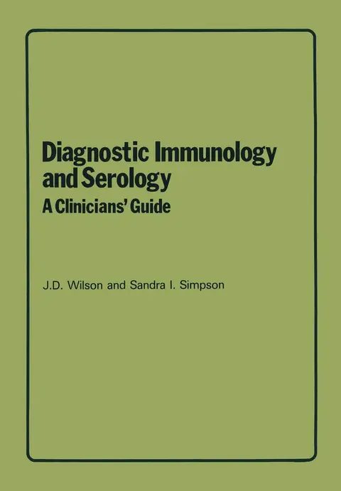 Cover of Diagnostic Immunology and Serology