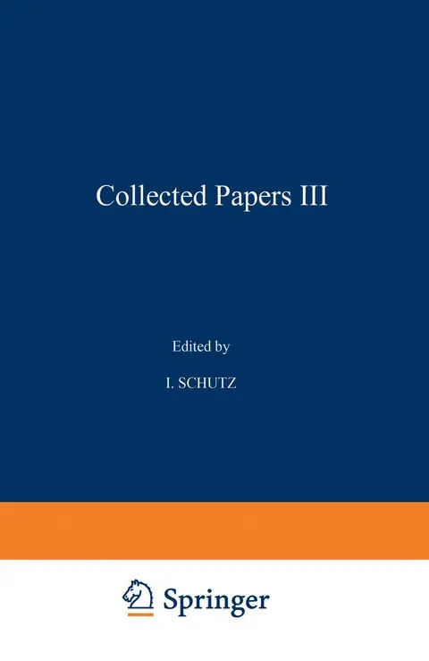 Cover of Collected Papers III