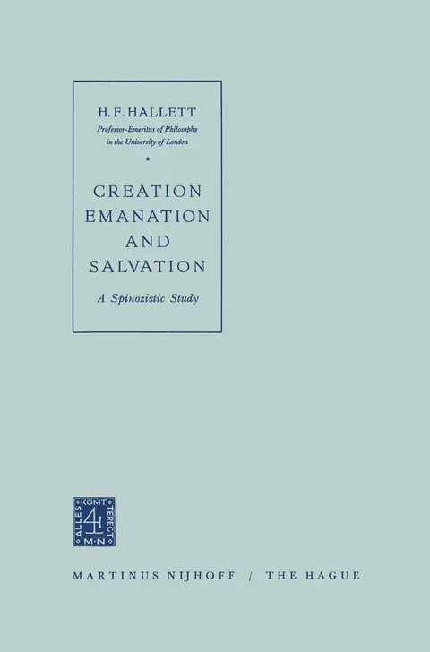 Cover of Creation Emanation and Salvation