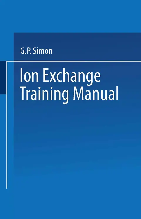Cover of Ion Exchange Training Manual