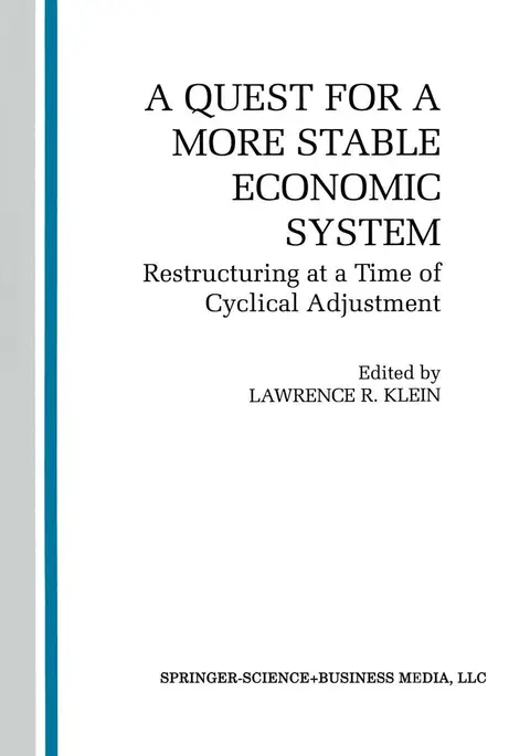 Cover of A Quest for a More Stable World Economic System