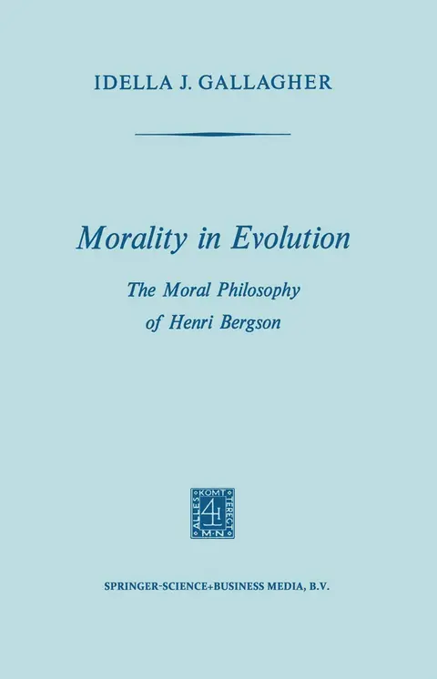 Cover of Morality in Evolution