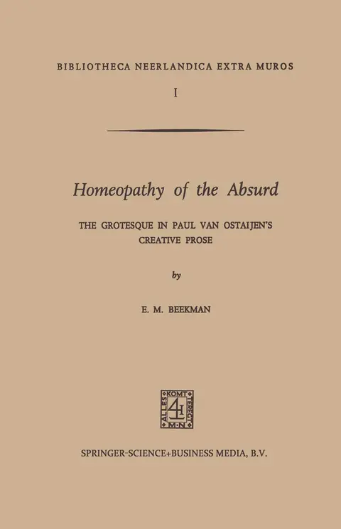 Cover of Homeopathy of the Absurd