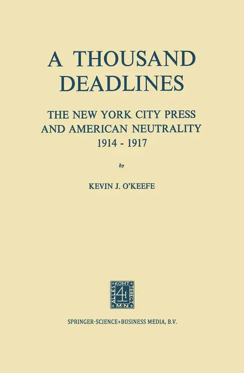 Cover of A Thousand Deadlines